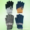 Tienda de 5 Yuanes Guantes de Punto Jacquard para Hombre Guantes de Invierno para Hombre de Dedos Completos Guantes Jacquard con Letras para Pantalla Táctil Espesos