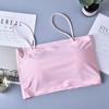 Estilo Coreano Hermoso Top de Tubo con Espalda Cruzada y Pechera sin Aros de Acero Estudiantes de Secundaria Estudiantes de Preparatoria Ropa Interior Camisola Verano para Mujer