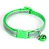 Amazon mascota transfronteriza cinturón reflectante collar pequeño 1 cm de ancho accesorios para gato cachorro collar de campana hecho a mano venta al por mayor