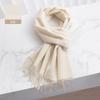 100% cachecol de cashmere puro masculino estilo coreano inverno cinza cachecol quente de alta qualidade para presente de aniversário do pai e do namorado