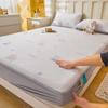 Set de 3 piezas de alfombrilla refrescante de seda de hielo de etileno de grado A, muy vendido en verano, alfombrilla suave de aire acondicionado con frijolitos de hielo, estilo sábana ajustable, lavable a máquina