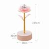 Lámpara de ambiente rosa con lámina de oro para dormitorio, proyección de cielo estrellado, luz de noche para escenario, regalo de Navidad, día de San Valentín, creatividad