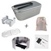 Vajilla de Camping al Aire Libre Lonchera de Aluminio Portátil Plegable Estilo Japonés Lonchera Cuadrada Juego de Lonchera Logo