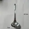 Escumadeira de Aço Inoxidável 304 Estilo Japonês com Cabo Longo para Panela Quente, Colher de Sopa, Colher Grande para Sopa, Colher de Mingau, Escorredor