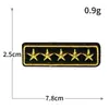 Serie del alfabeto inglés tela bordada pegatinas insignia personalizada parche bordado para computadora accesorios para ropa parche diy venta al por mayor
