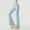 Pantalones Acampanados de Yoga Trasero de Durazno Cintura Alta Levanta Glúteos Ajustados Pierna Ancha Pantalones Deportivos Casuales Adelgazantes Micro Acampanados Fitness Pantalones Largos
