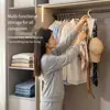 Percha de ropa de doble cara en forma de V, un gancho, multi-colgado, uso doméstico, sin apretar, ahorra espacio, perchero