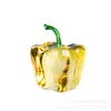Ornamentos de Cristal Transfronteiriços Cristal de Simulação Pimenta Doce Decorações de Mesa Pimenta Vermelha Verde Fruta Restaurante Decoração de Casa Lote