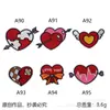 Venta caliente transfronteriza pegatinas de tela con forma de corazón para ropa, zapatos y sombreros, parches para agujeros, decoración de abrigos y bolsos, pegatinas de tela bordadas, logo bordado