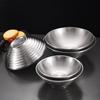Tazón de Sopa de Acero Inoxidable 304 de Doble Capa Antiescaldante con Rosca, Tazón para Arroz, Tazón para Hot Pot Picante, Tazón para Ramen, Tazón para Fideos con Rosca, Tazón Cónico
