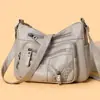 Bolso tote de textura de cuero suave para mujer, nuevo modelo 2026, simple y elegante, bolso versátil para mamá, bolso grande de hombro y cruzado para mujer