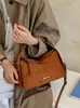 Nuevo bolso de hombro para mujer de otoño e invierno, estilo coreano, moda de alta gama, bolso versátil vintage para el día a día, bolso de mano mate, bolso cruzado para mujer