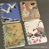 Caderno Espiral Série Combinação A7, Estiloso e Esteticamente Agradável, Caderno Pequeno com Pauta Espessa para Estudantes e Meninas