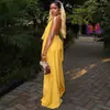 Moda Feminina Transfronteiriça Europeia e Americana Primavera 2026 Novo Estilo Design Elegante Top Sem Mangas Costas Abertas e Conjunto de Calças de Pernas Largas