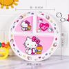 Vajilla de resina melamínica Hello Kitty para el hogar plato llano cuenco lindo caricatura juego de vajilla infantil tazón para arroz cuenco plato plato
