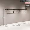 Perchero de pared para tienda de ropa perchero de exhibición para tienda de ropa de mujer estante simple de hierro negro multicapa soporte de exhibición para colgar en la pared