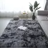 Alfombra Gruesa de Lana de Seda Tie-dye Cobertura Total para Sala de Estar Alfombra de Sofá Alfombra Larga de Pelo para Mesita de Noche de Dormitorio Otra Lana