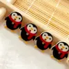Botón de Pingüino de Dibujos Animados Pingüino QQ Pintado Hecho a Mano Accesorios DIY Accesorios para Ropa Infantil Botón de Suéter Tejido