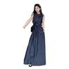 Traje de Moda de Estilo Old Money de Alta Gama para Mujer Verano 2025 Nuevo Top de Tirantes sin Mangas Falda Midi Conjunto de Dos Piezas