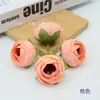 Simulación pintura al óleo flor de capullo de té sombrero de erudito bolsa de material hecho a mano DIY con horquilla de flor flor tocado minoritario producción