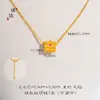 Loja de Ouro Puzuo Mesmo Estilo Ouro Areia Acessórios DIY com Diamantes, Pingente Colar Pulseira Passe-partout Floral Contas Espaçadoras para Mulheres