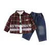 Conjunto de Ropa de Otoño para Niños Guapo 2026 Nuevo Estilo Bebé Niños Primavera y Otoño Elegante Conjunto de Tres Piezas de Manga Larga para Bebé Niño