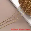 Aço Inoxidável Vácuo Banhado a Ouro Corrente Lateral Clipe Corrente Tubular Clipe Corrente Cruzada Corrente de Contas Pulseira DIY Colar Acessórios de Joias
