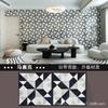 Adesivos autoadesivos por atacado transfronteiriços adesivos de porcelana de imitação à prova d'água à prova de umidade feio remodelado sala de estar quarto parede fundo adesivos de parede