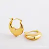 Transfronteiriça Novo temperamento exagerado design de nicho brincos em forma de U aço titânio banhado a ouro 18K aço inoxidável brincos tarraxas femininas