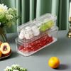 Zhang Bow Contenedor de Almacenamiento para Refrigerador de Diez Piezas Transfronterizo Pet Grado Alimenticio Crisper con Escurridor Organización de Cocina Transparente