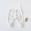 Pantalones de Puro Algodón de Cintura Alta para Protección de Vientre para Hombres y Mujeres, Ropa Interior Larga Ajustada de Primavera y Otoño, Pantalones para Recién Nacidos, Pantalones de Capa Base, Pantalones de Glúteos Clase A
