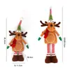 Nova Boneca Retrátil de Natal Boneca Rena de Natal Boneca de Decoração de Casa Enfeites de Natal Enfeites de Janela