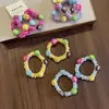 Lazos de Pelo Divertidos y Coloridos con Forma de Intestino de M&M Lindas Gomas para el Pelo Infantiles Ins Caricatura Versátiles Lazos para Moños de Niña Pequeña