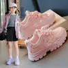 Zapatillas Modernas para Niñas, Nuevos Modelos de Verano, Zapatos tipo "Dad" de Malla Transpirable para Niñas Mayores, Cómodos Zapatos Blancos para Niños