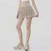 2026 Conjunto de Dos Piezas Falda Corta de Malla para Yoga Falda Deportiva de Tenis Ropa Exterior para Fitness Running Falda Corta de Entrenamiento de Pilates