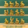 Ornamentos do zodíaco de latão Conjunto completo de Yuanbao Rato Boi Tigre Coelho Dragão Cobra Cavalo Ovelha Macaco Galinha Cobre Cão Porco Artesanato Presente