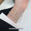 Pulsera de plata de ley S925 con cuentas espaciadoras, elegante y sencilla, con personalidad de alta gama. Pulsera de cuentas de plata para mujer.