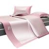 Conjunto de tres piezas de gorro de cama con tapete de seda de hielo, cubrecama de sensación fresca, protector de colchón todo incluido, conjunto de cama individual, nuevo verano 2025 3