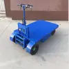 Carro eléctrico de cuatro ruedas almacén centro comercial camión de arrastre de rotación sitio fábrica transporte camión plataforma plana eléctrica