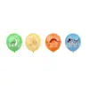Decoración de Fiesta de Cumpleaños con Tema de Dinosaurios Banderín Colgante Bandera para Pastel Set de Globos