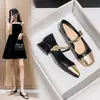 Zapatos Mary Jane Franceses de Tacón Medio para Mujer 2026 Otoño Nuevo Estilo Zapatos para Mujer que Aumentan la Altura Estilo Little Coco Corte Bajo Tacón Bajo Zapatos Pequeños de Piel