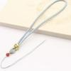 Calcedonia Estilo nacional cuentas rojas joyería material diy cordón cuerda trenzada colgante de jade aleación Seda de hielo cadena moderna para teléfono móvil