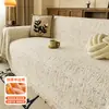 2025 Nova Toalha de Sofá de Pelúcia de Inverno Estilo Japonês Wabi-Sabi Capa de Sofá Totalmente Abrangente Anti-Arranhões de Gato
