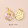 Ouro de Areia Antigo Jardim Monet Pérola Gota de Óleo Flor Pingente Acessórios DIY Joias Literário Retrô Acessórios de Nicho