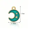 Acessórios para Joias DIY do Fabricante Brincos de Estrela Pentagrama Brincos de Planeta Pequeno Lua Pingente de Pulseira Chaveiro