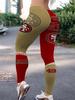 2024 Pantalones de Yoga Leggings de Talla Grande Europeos y Americanos Elementos NFL Fitness Ropa Exterior Pantalones Ajustados Sexy para Exterior Cadera