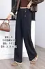 Calças Jeans de Cross-Border para Primavera e Outono, Venda Quente Feminina, Perna Reta, para Meia-Idade e Idosos, Caimento Amplo, Flare, Casuais, com Caimento Relaxado