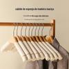 Roupas íntimas adultas sem costura para casa cabide de roupas cabide de roupas loja de roupas madeira maciça esponja cabides antiderrapantes no local atacado