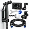 Companheiro de Banheiro Doméstico Válvula Triângulo de Uma Entrada e Duas Saídas Bidet de Banheiro Pistola Pulverizadora Booster de Alta Pressão Pistola de Água