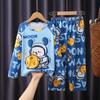 Pijamas de niño niños niñas ropa de casa de manga larga otoño bebé niñas traje casual de dibujos animados se puede usar afuera